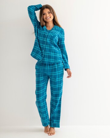 Pour Moi Cosy Check Brushed Cotton Pyjama Set