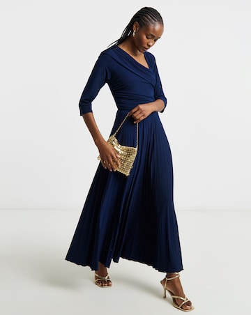 Joanna Hope Pleated Jersey Dress