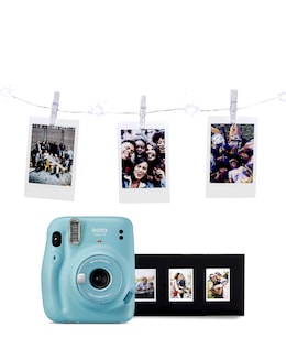 Fujifilm Instax Mini 11 Kit - 10 Shots Film,Photo Frame &amp; LED Lights