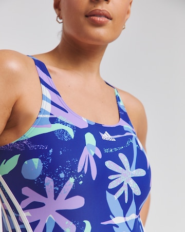 adidas Floral 3 Stripes Swimsuit