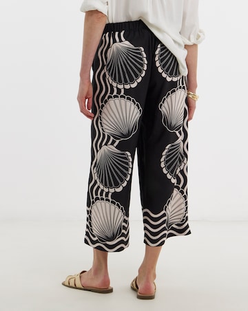 Spun Viscose Wide Leg Culotte