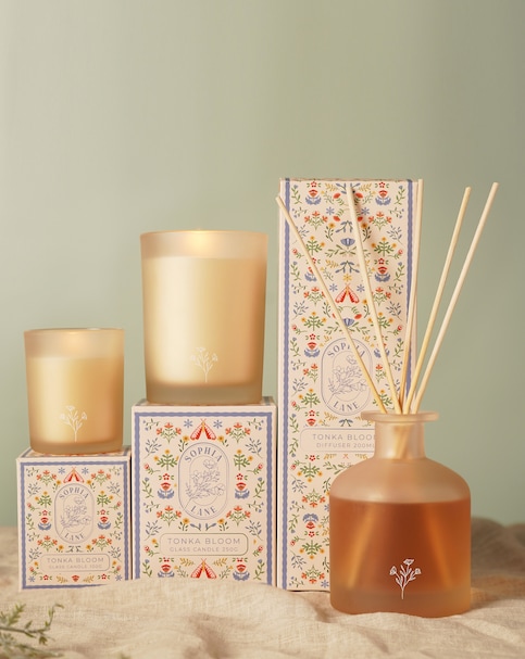 Sophia Lane Tonka Bloom Floral Candle - 250g