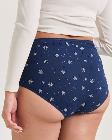 Pretty Secrets (7 Pack) Full Fit Knickers Snowflakes