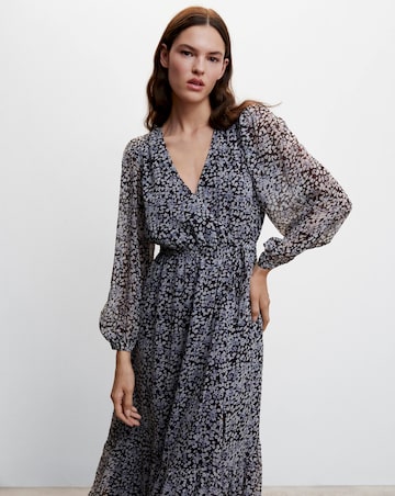 Mango Flower Print Dress