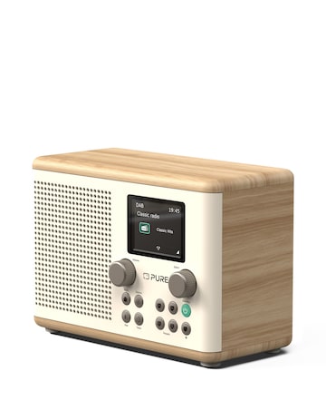 Pure Classic H4 Digital Radio White/Oak