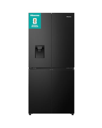 Hisense RQ5P470SMFE 80cm American 4 Door Fridge Freezer - Stainless Steel