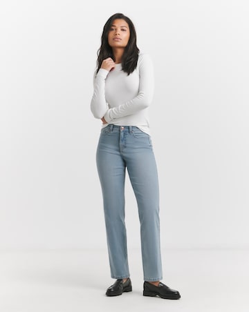 24/7 Light Wash Straight Leg Jeans