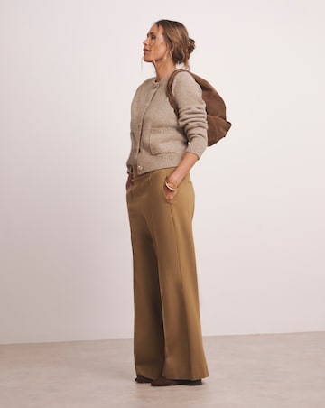 Anthology Camel Ponte Pull On Wide Leg Trouser