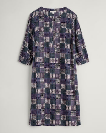 Seasalt Cornwall Sea Call Check Dress Wetland