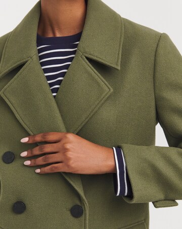 Green Short Reefer Coat