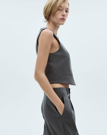 Mango Tauro Pinstripe Vest