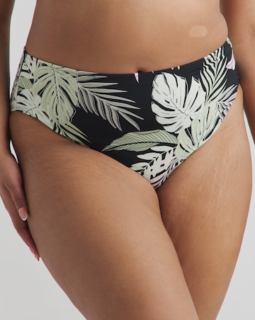 Elomi Tropical Retreat Mid Rise Bikini Brief Black