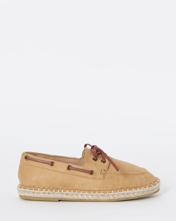 Celia Espadrille Boat Shoes - Wide Fit (E)