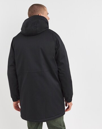 Black Water Resistant Borg Lined Parka