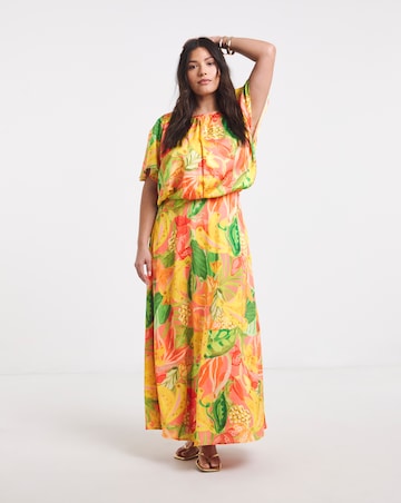 Joanna Hope Split Sleeve Maxi Dress