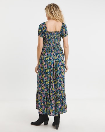 Joe Browns Serena Shirred Boho Crinkle Maxi Dress
