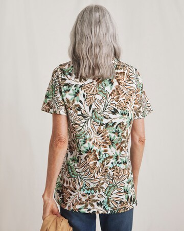 Julipa Button Shoulder Jersey Top