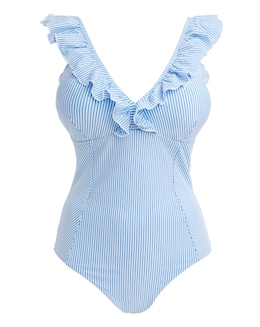 Anise Plunge  Neck Swimsuit