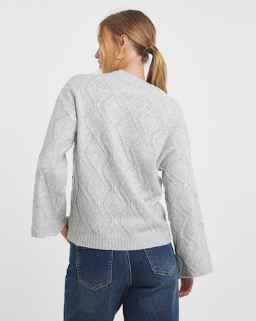 Native Youth Floral Applique Knitted Jumper