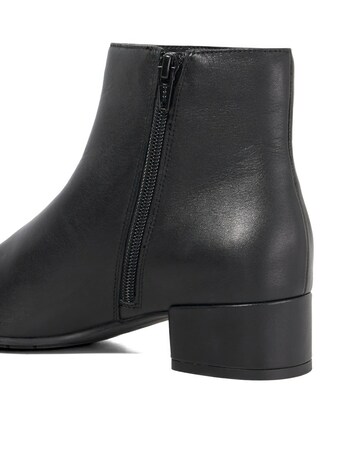 Dune Pippie Low Heel Leather Boots Standard Fit