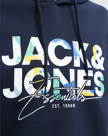 Jack & Jones Geplas Sweat Hood - Sky