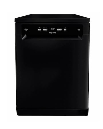 Hotpoint HFC3C26WCBUK Full Size Dishwasher 14 Place Settings Black + Install