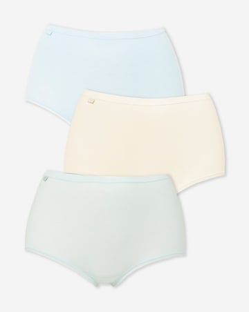Sloggi (3 Pack) Cotton Basic Maxi Knickers Mint Multi