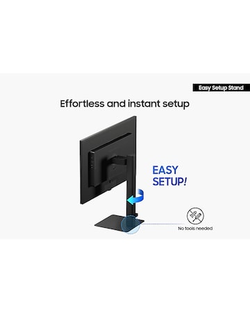 Samsung 24in ViewFinity S6 S60UD 100Hz QHD Ergonomic Monitor - Black