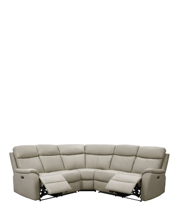 Aspire Kingsmere Leather Power Recliner Corner Sofa