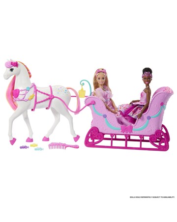Barbie Fantasy Nutcracker Land of Sweets Horse & Sled
