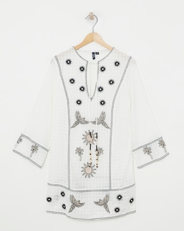 Figleaves Cotton Embroidered Kaftan