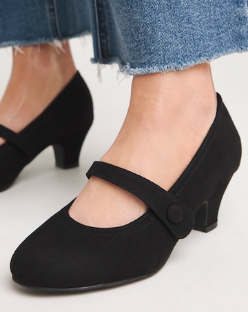 Vallie Mary Jane Heeled Shoe Wide E Fit