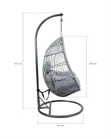 Charles Bentley Rattan Egg Swing Chair