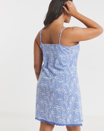 Joe Browns Fern Print Chemise Cornflower Blue