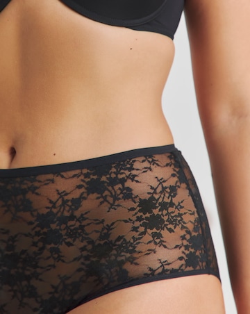 Pretty Secrets (3 Pack) Full Fit Lace Knickers Black/White/Almond