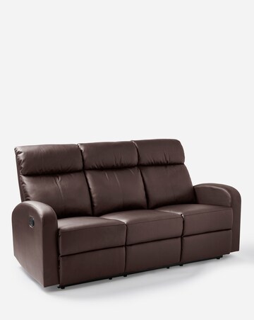 Ramsey Faux Leather Recliner 3 Seater Sofa