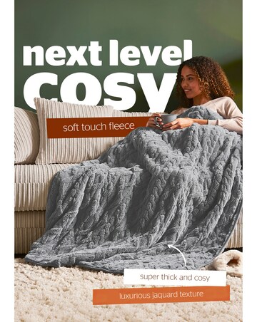Silentight Luxury Super Cosy Heated Throw - Grey