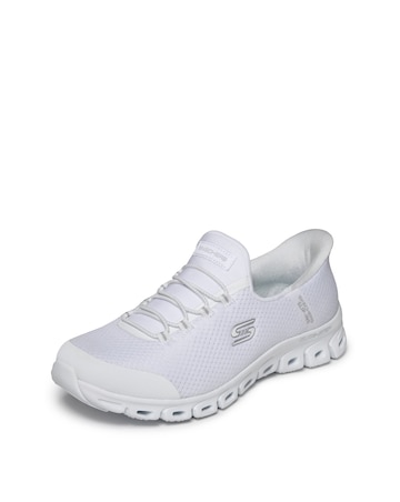 Skechers White Glide-Step Pursuit Slip In Trainers - Standard Fit (D)