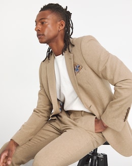 Wool Blend Suit Jacket