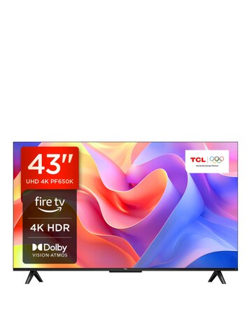 TCL 43In 43PF650K LED 4K HDR PRO Smart Fire TV with Freely