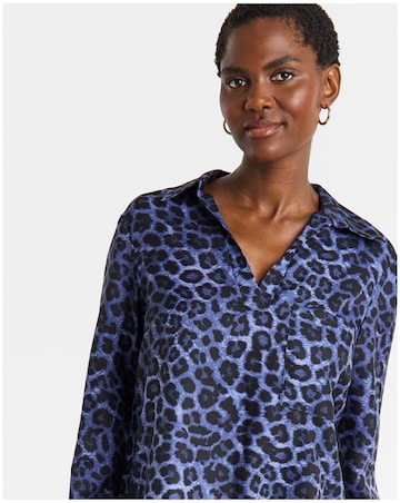 Collared Long Sleeve Tunic Dress