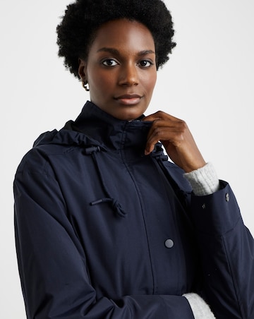 Navy Shower Resistant Raincoat