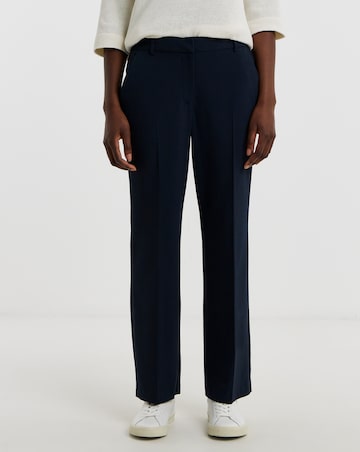 Navy Straight Leg Trousers