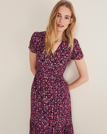 Phase Eight Azalea Ditsy Short Sleeve Midi Dress