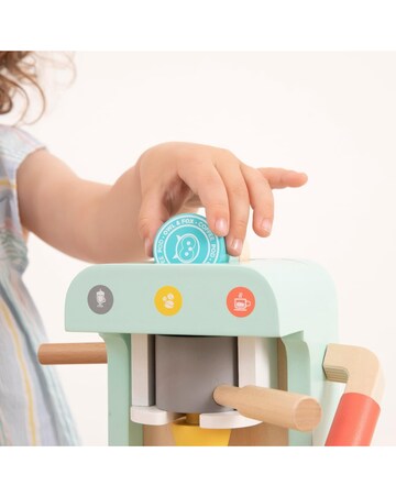 TP Owl & Fox Wooden Toy Coffee Maker