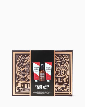HAWKINS AND BRIMBLE FACE GIFT BOX (MOISTURISER, FACIAL SCRUB, FACE WASH)
