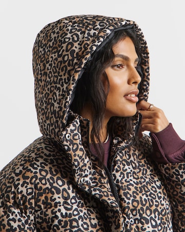 Leopard Padded Coat