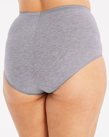 Sloggi (6 Pack) Basic Maxi Cotton Knickers Grey Mix