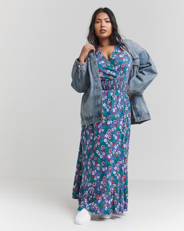 Joe Browns Emma Frill Sleeve Jersey Maxi Dress