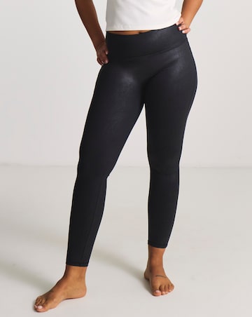 MAGIC Bodyfashion Leather Look Leggings Black